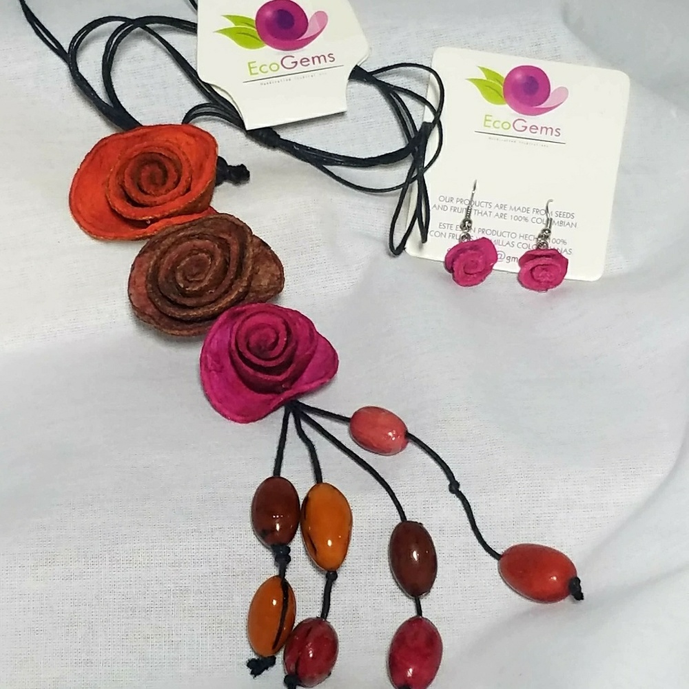 Hand Crafted Necklace & Earring Set